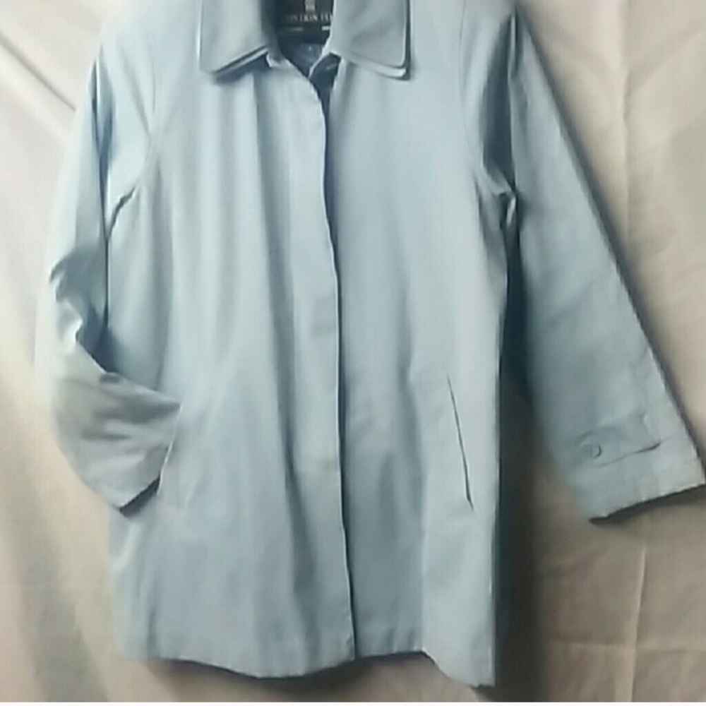 London Fog Light Blue Trench Coat